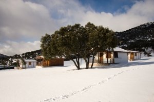 Camping Monte Holiday con nieve