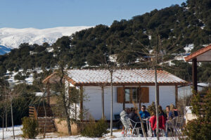 Bungalow Madrid con nieve